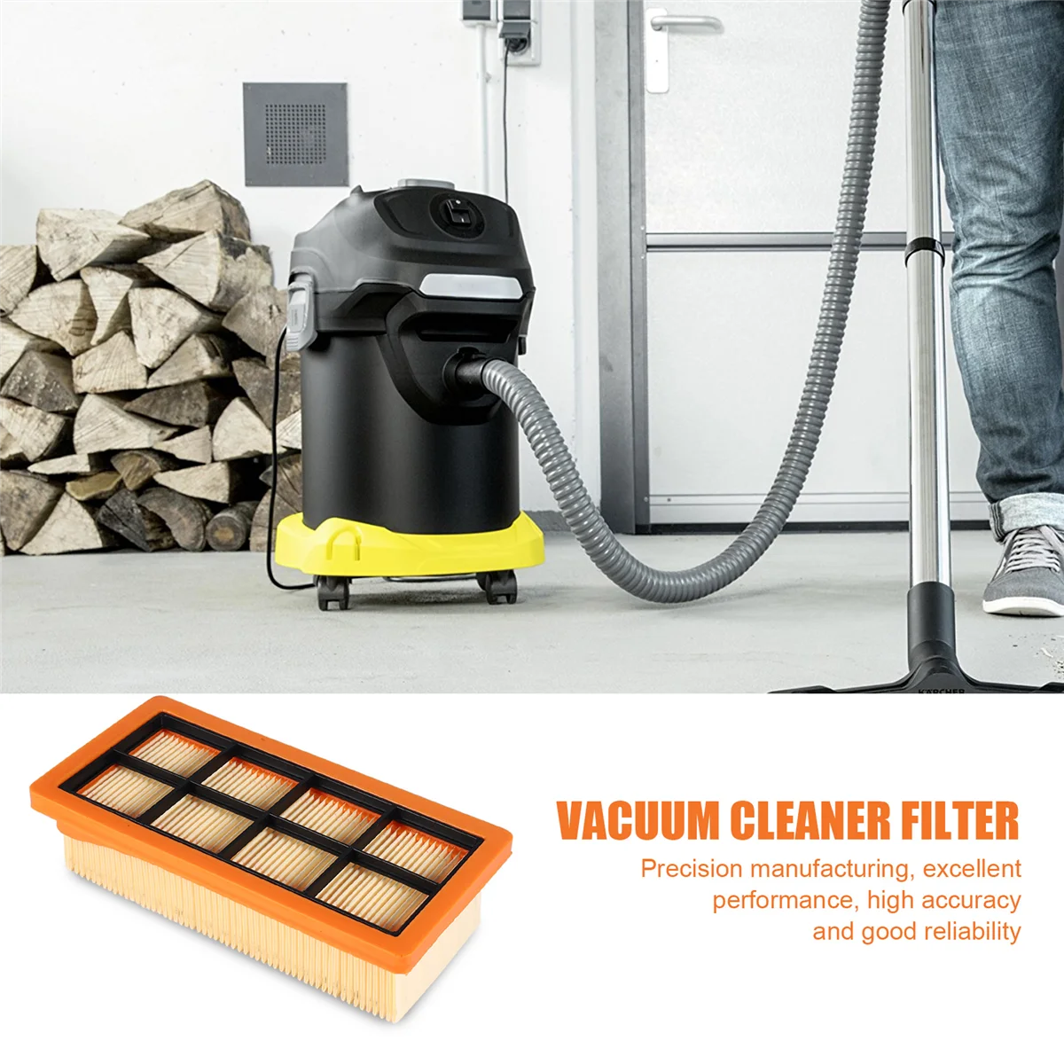 Фильтр ABRG 6.415-953.0 для Karcher AD 2, AD 3.000, AD3.200, камина премиум-класса AD 3, часть робота-пылесоса AD 4 Premium