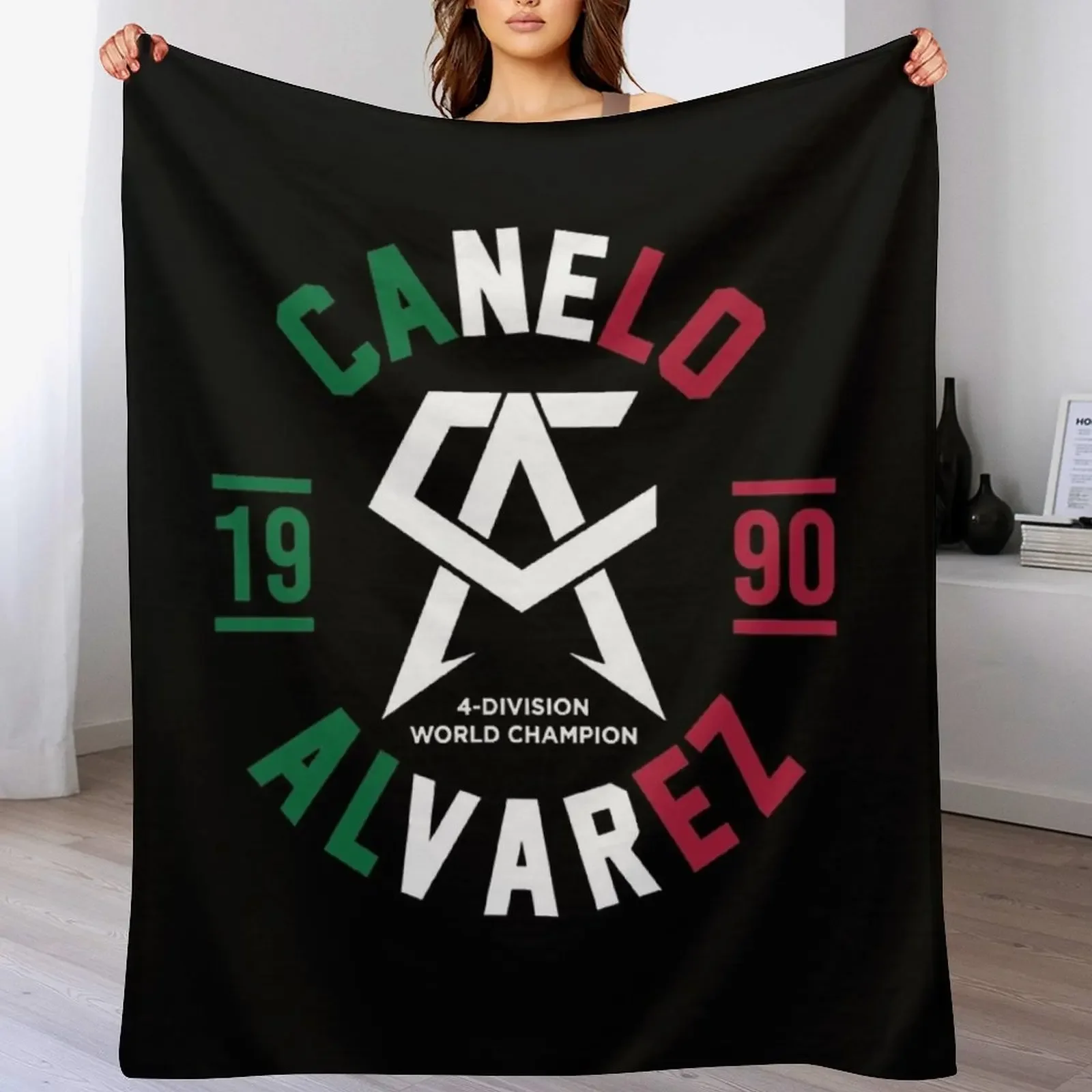 

Canelo Alvarez 1990 Throw Blanket Luxury Designer warm winter Blankets