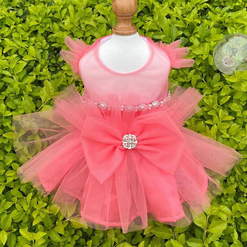 

Classic Dog Pet Dress Red Wedding Dress For Small Dogs Tutu Skirt Princess Skirt Pet Dog Cat Coat Pet Dog Performance Dress