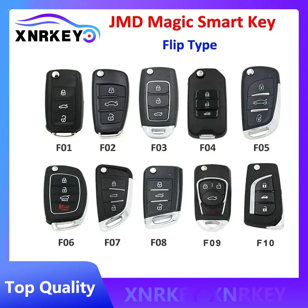 

XNRKEY Remote Smart Flip Foldable Key For VW Audi Hyundai Honda Buick Toyota Folding MQB DF B5 A6 DS Style Key 4 In 1