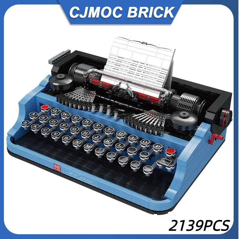 

10032 Creative Expert Modular The Classic Retro Typewriter MOC Building Blocks Bricks Model Assembly Ideas Kids Toy Gifts