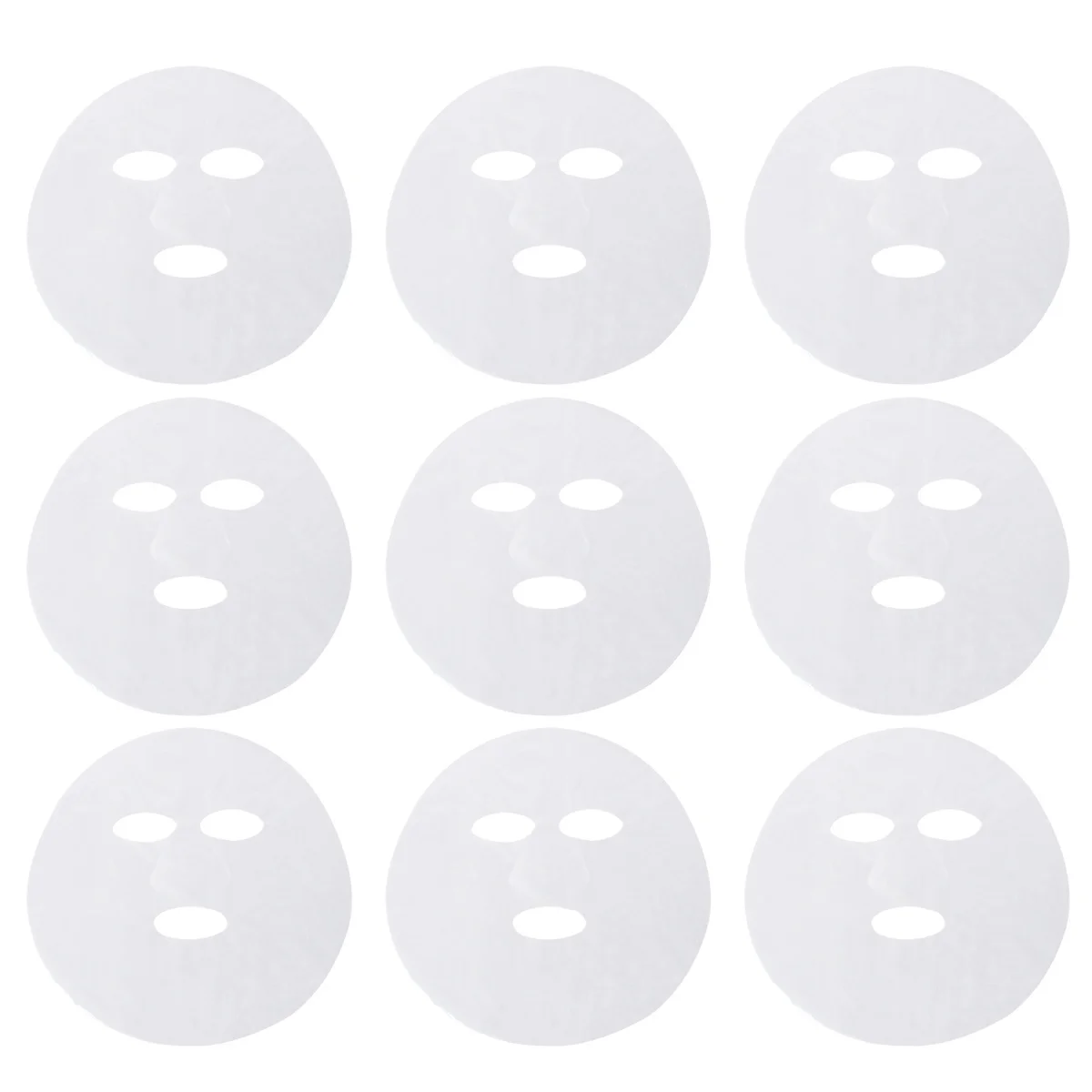 100 قطعة من رقع قناع الوجه للاستعمال مرة واحدة من البولي ايثيلين، أوراق قناع الوجه البلاستيكية، أدوات العناية بالبشرة ذاتية الصنع لسهولة ومريحة