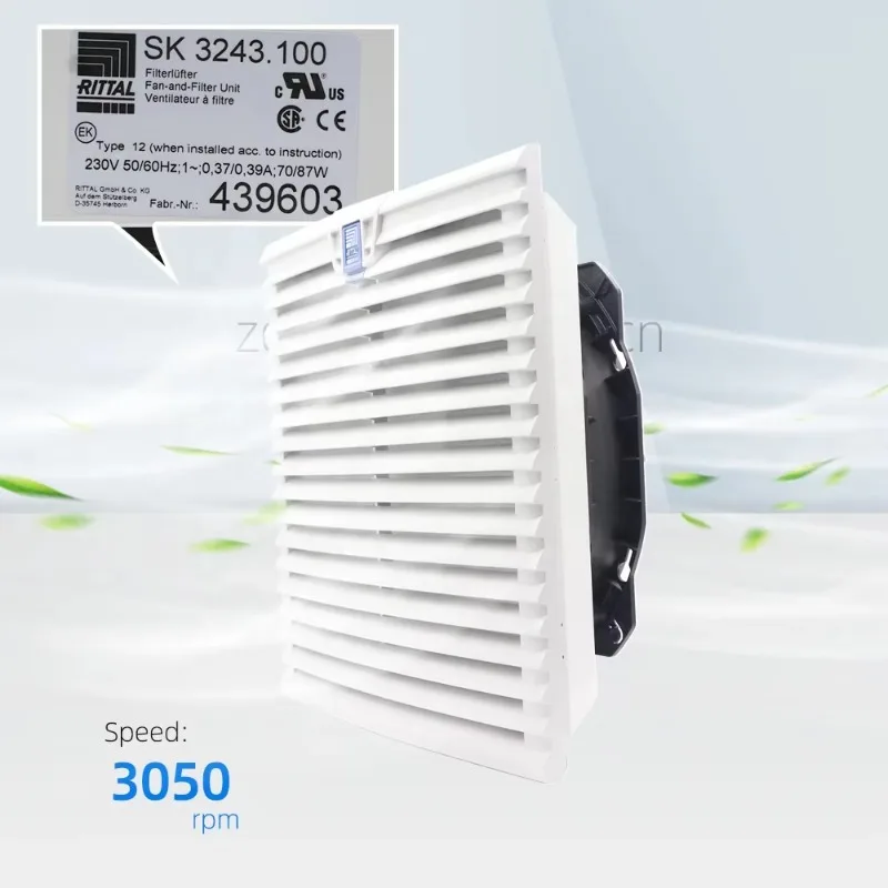 Factory Hot Sale Rittal SK3243.100 230V AC 0.37A 70W 200mm Cooling Fan 2700rpm 600m3/h 200mm IP20 Rittal Cabinet Axial Cooling F - view 2