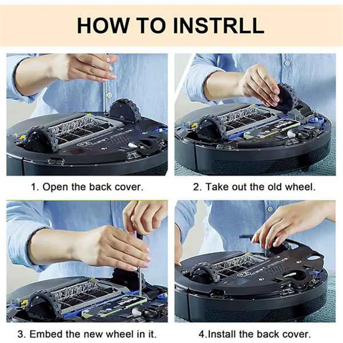 Módulo de rueda de transmisión para IRobot Roomba I7 I7 + I8 I3 I6 +/Plus E5 E6 E7 J7 J7 + J6 + piezas de repuesto para aspiradora R