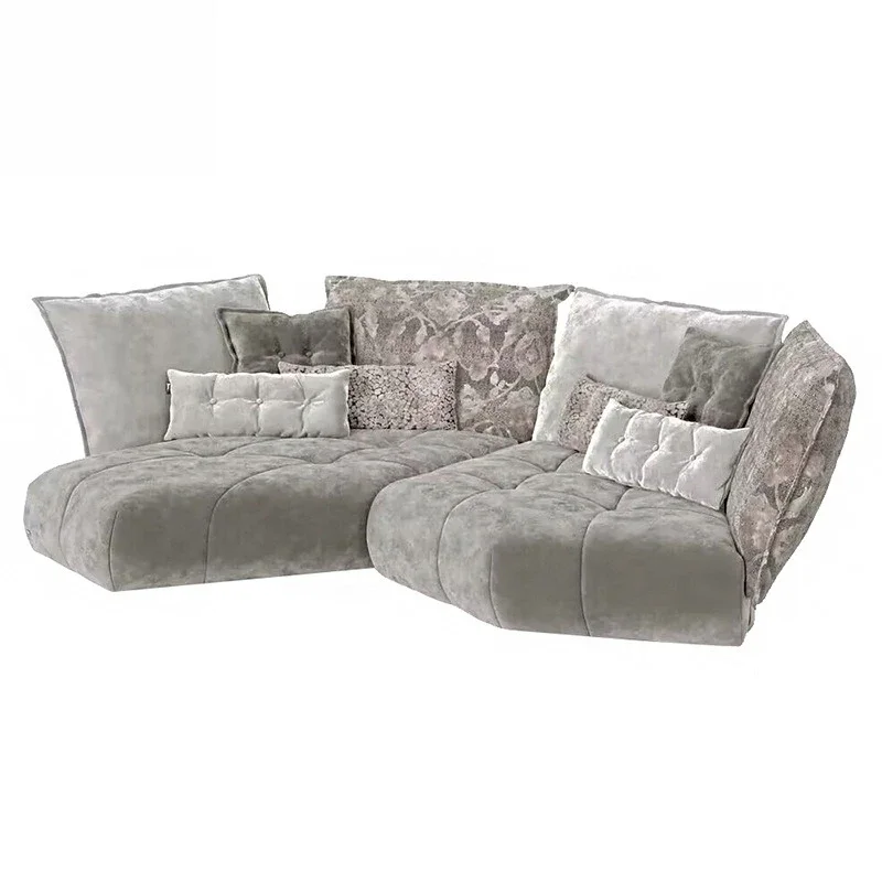 Creative fabric sofa, villa luxury multi-person sofa