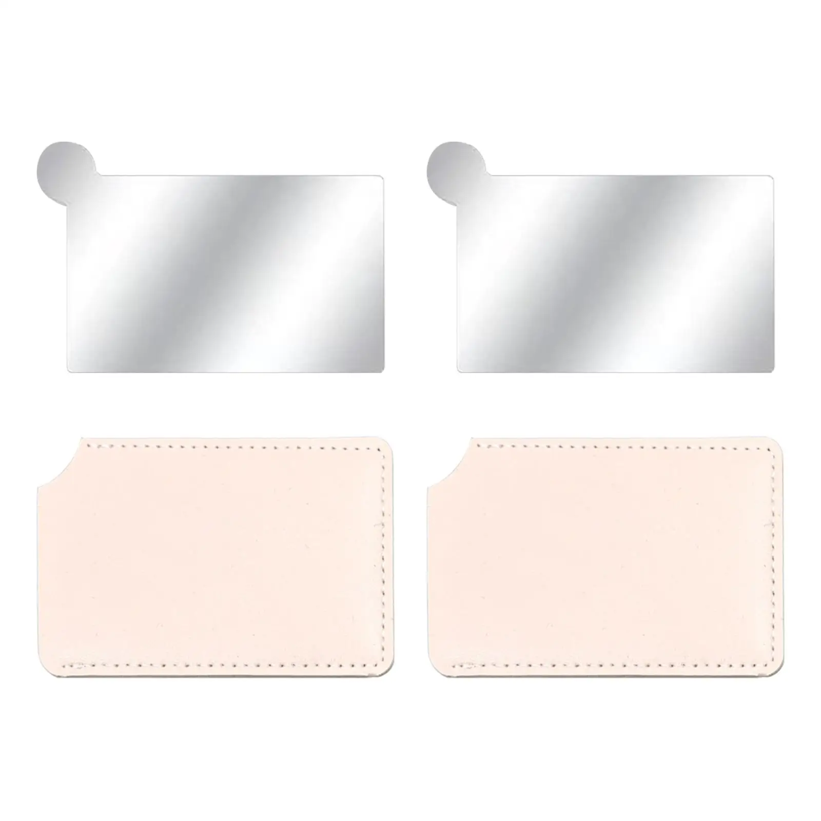 5xMakeup Mirror Purse Mirror Multifunction Mini Miniature Mirror Travel Mirror Yellow