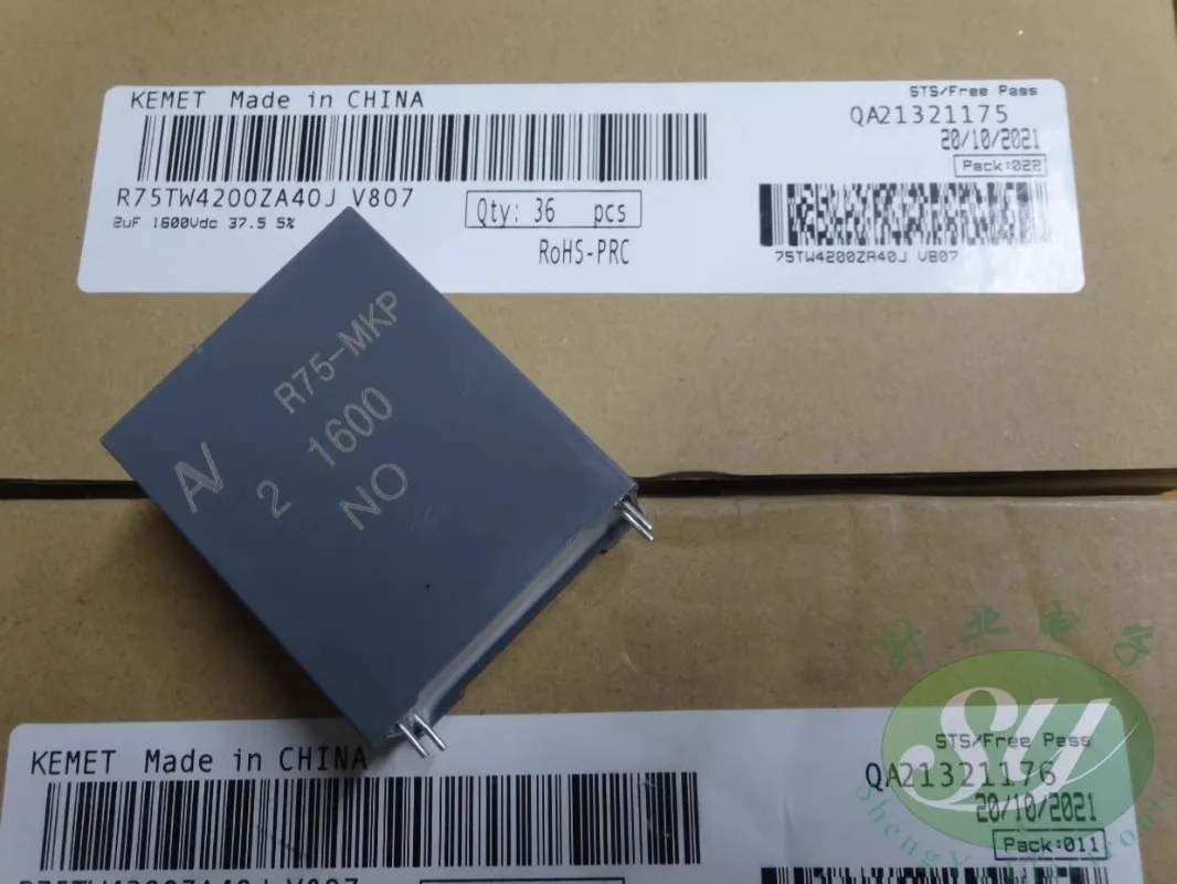 AV MKP R75 2.0uf/1600V 2uf 2u0 205 ใหม่ตัวเก็บประจุฟิล์มดูดซับ R75TW4200ZA40J V807