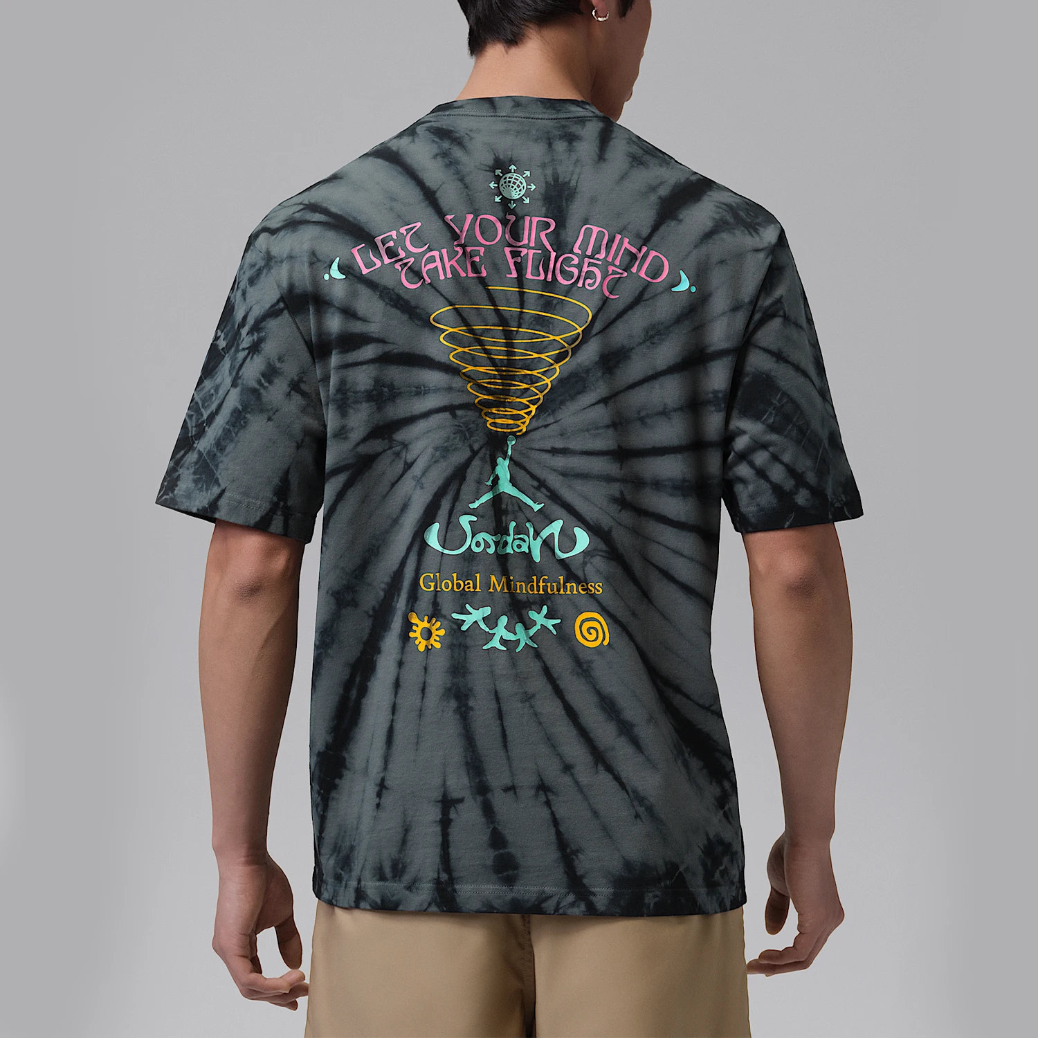 Nike genuine JORDANBroklyn new men's iron gray music festival T-shirt IF3158-068
