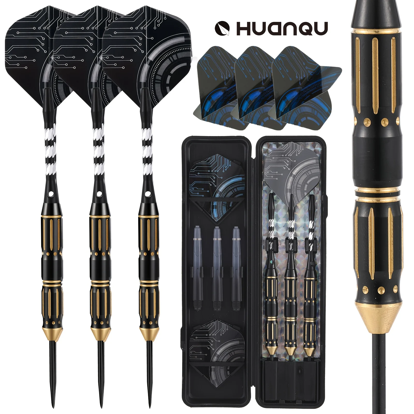 

Professional Three-Piece Brass Dart Set with Accessories, Needle Darts Suitable for Adults and Beginners, Perfect Christmas and Easter Gift, Home Bar Game and Sports