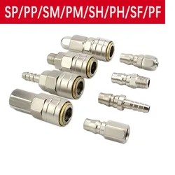 High Quality C Type Pneumatic Quick Connector Self-Locking Tube Air Compressor Pump Accessories Tool One-hand operation