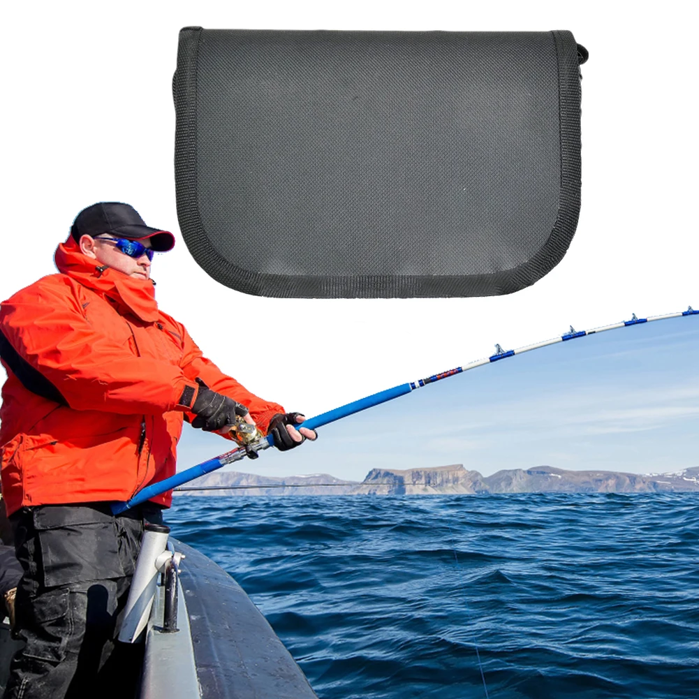 Fishing Lure Wallet Metal Jig Holder Fly Fishing Lure Spinner Spoon Bait Storage Bag for Wire Gear Storage Hair Rigs