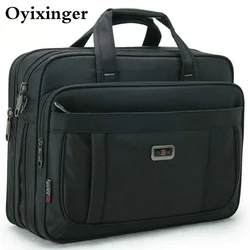 High Quality Men Laptop Briefcase For Male Durable Oxford Business Shoulder Bag Classic Office Bags Women 15.6