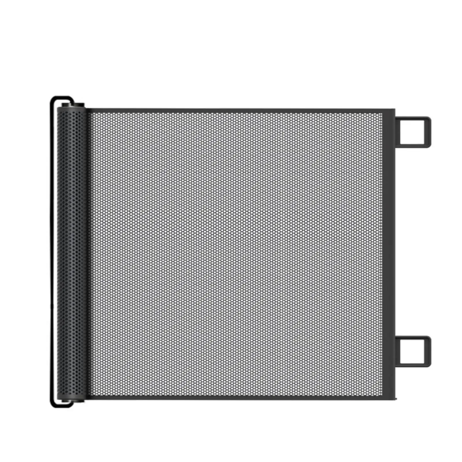 Stainless Steel Retractable Pet Gate Mesh Dog Barrier for Doorway Indoor Fence Extendable Safety Gate for Large Dogs Puppy