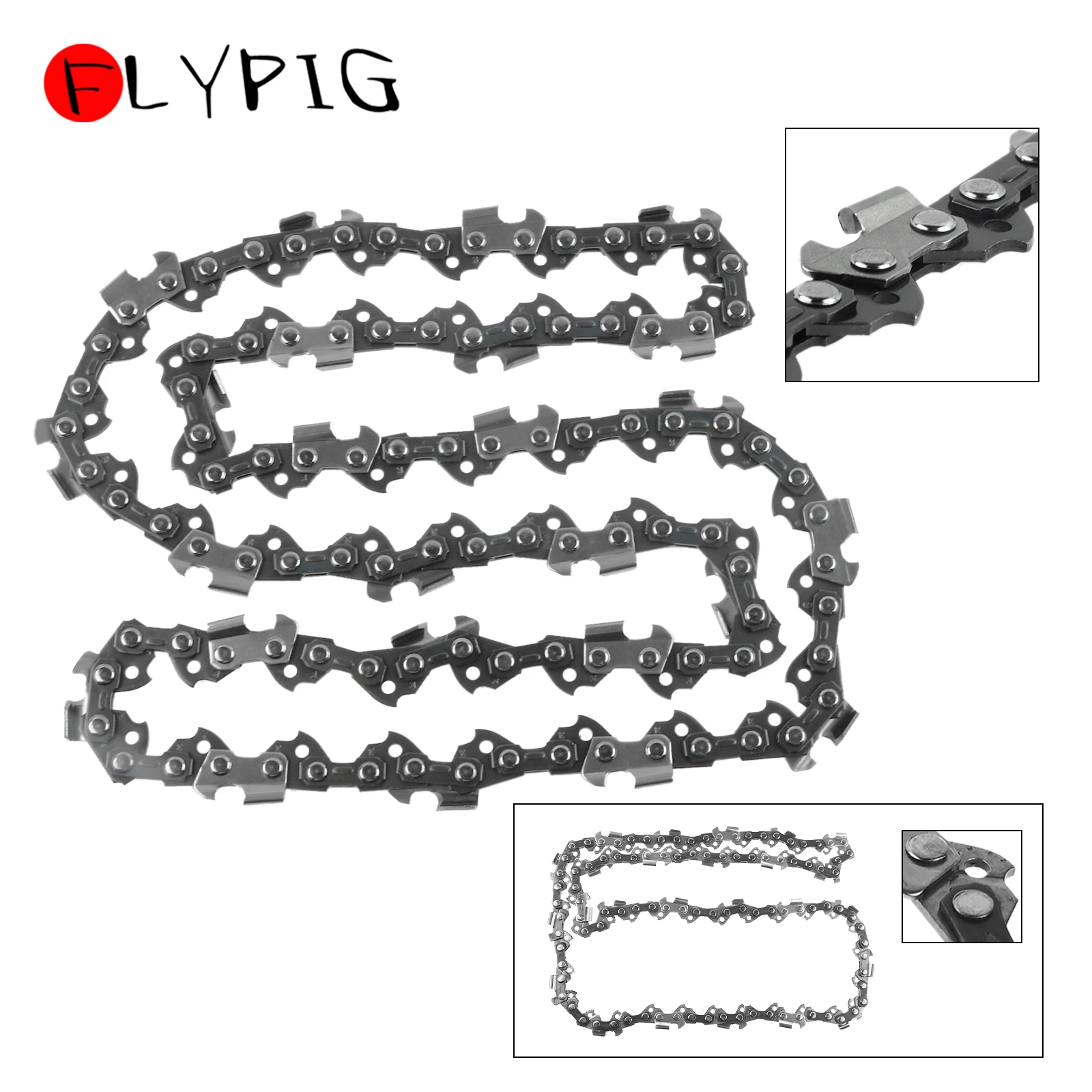 FLYPIG 14 Inch Chainsaw Drive Link Pitch 3/8LP .050 Gauge 50DL Saw Chain For Stihl 017 MS170 MS171 MS180 MS191 Garden Tools