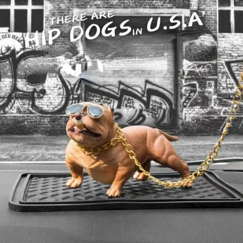 Car decoration bully dog car decoration social dog large boys cool dog car simulation dog