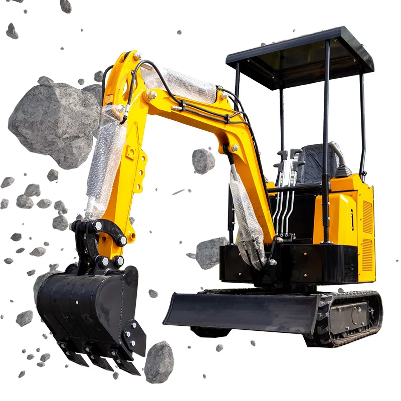 1.5 طن باجر حفارة صغيرة حفارات زاحفة صغيرة حفارة زاحفة هيدروليكية Minibagger