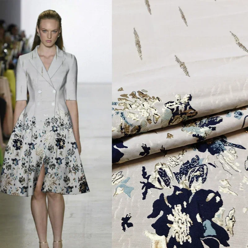 

Жаккардовая парчовая ткань, материал для позиционирования золотой проволоки, европейский бренд, модные ткани, шитье своими руками, оптовая продажа, ткань на метр