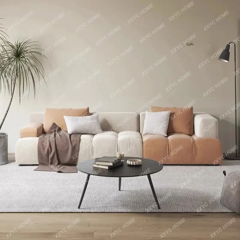 A Wabi Sansan Leave-in Technology Cloth Size Apartment Nordic Modern Simple Color Matching Creative Combination Square Fabric