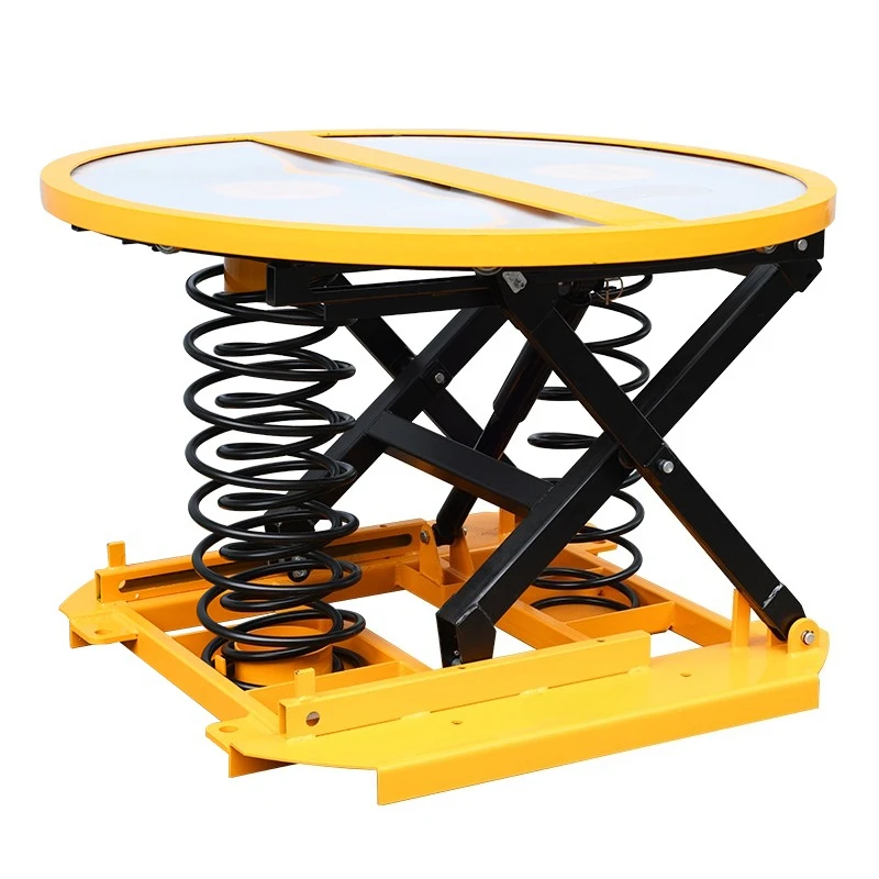 Plataforma elevadora de tijera hidráulica Plataforma de nivelación portátil de 1000 kg/2000 kg adecuada para talleres de almacenes y líneas de montaje.