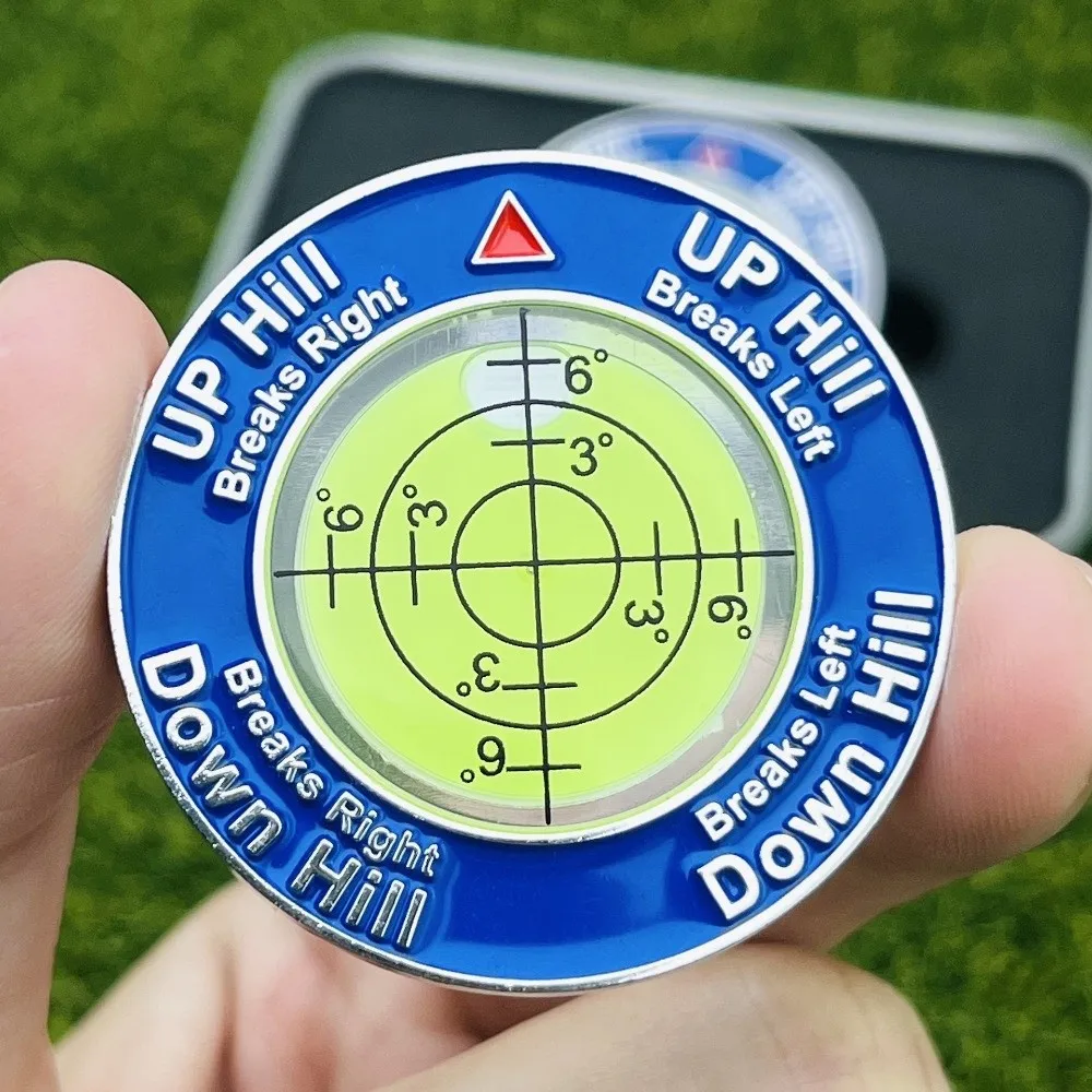 Strumenti da golf ad alta precisione Strumento di allenamento livellatore Indicatore di palline Golf Putt Ball Marker Utilizza facilmente il design versatile Livella a bolla da golf