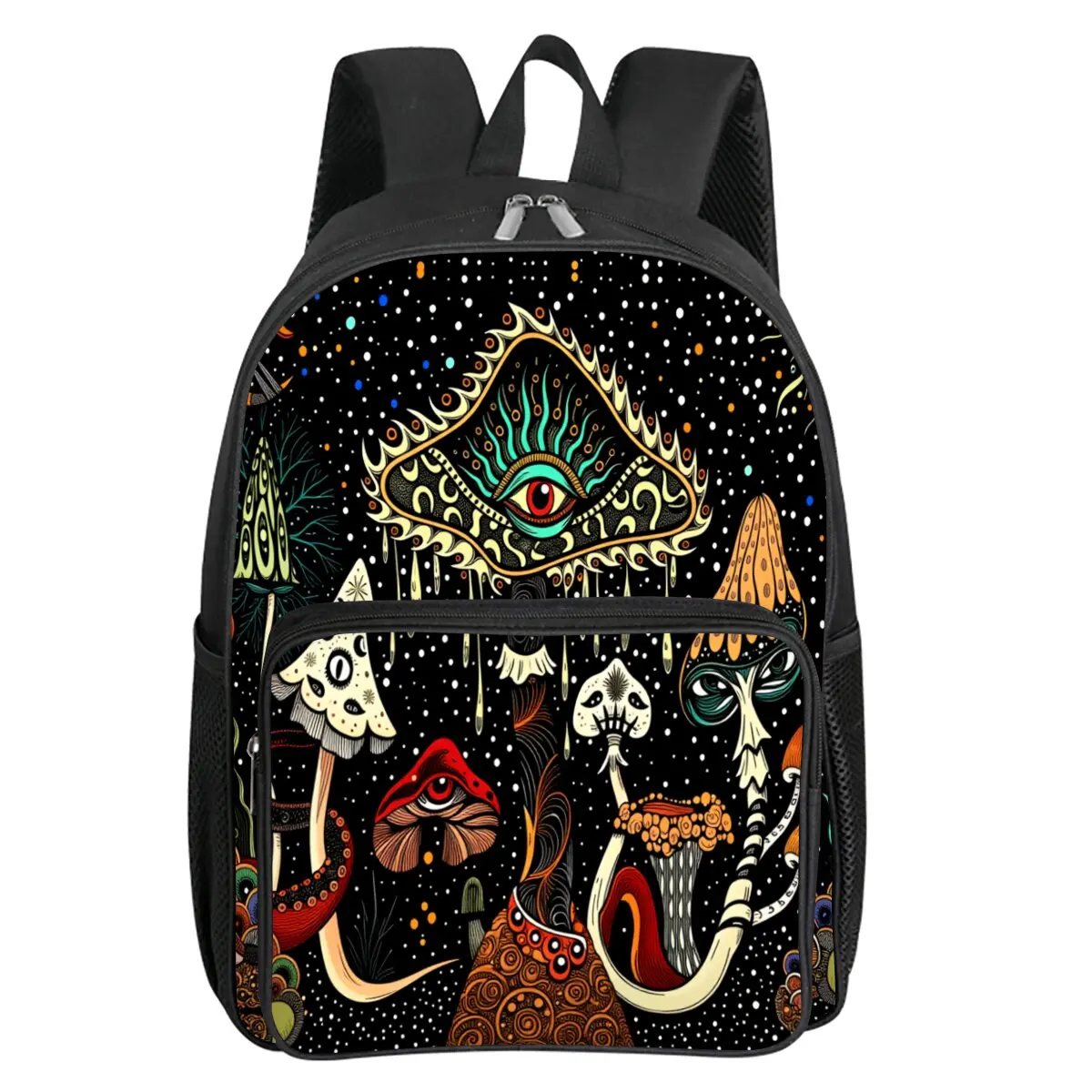 

Богемный рюкзак с квадратным передним карманом и принтом грибов для мальчиков и девочек, лучшие подарки, школьная сумка с 3D мультяшным рисунком для детей