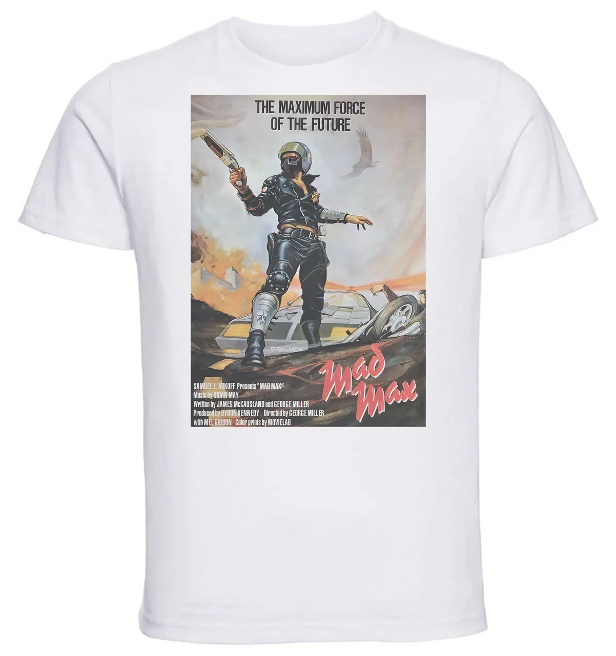 T-shirt Unisex - White - Playbill Film - Mad Max