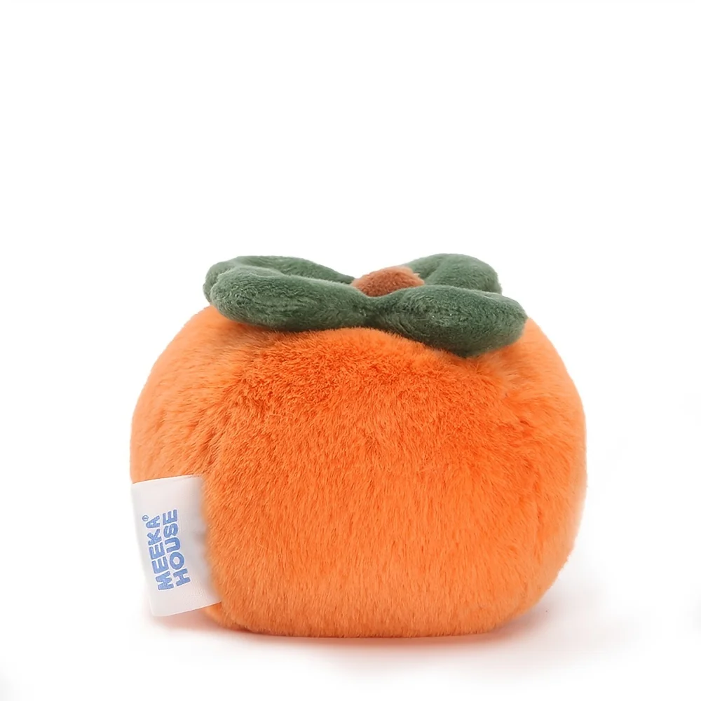 10CM 수제 플러시 감 모양 귀여운 키체인 패션 중성 선물 아이들의 상상력을 위한 감 모양 진정 장난감