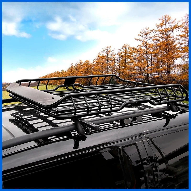 Hot Selling Products Heavy Duty Roof Basket Roof Rack with Windshield Black Exterior Parts Automobiles Parts & Accessories