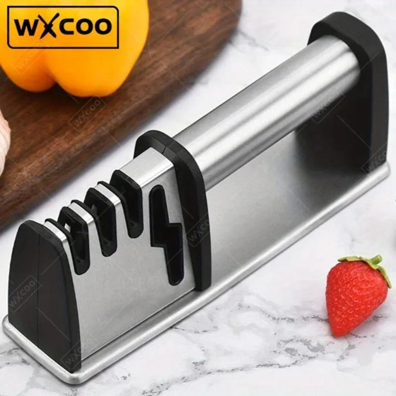 

Knife Sharpeners, 4 in 1 Kitchen Blade and Scissors Sharpening Tool, Powerful Professional Chef's Kitchen Knife Accessories