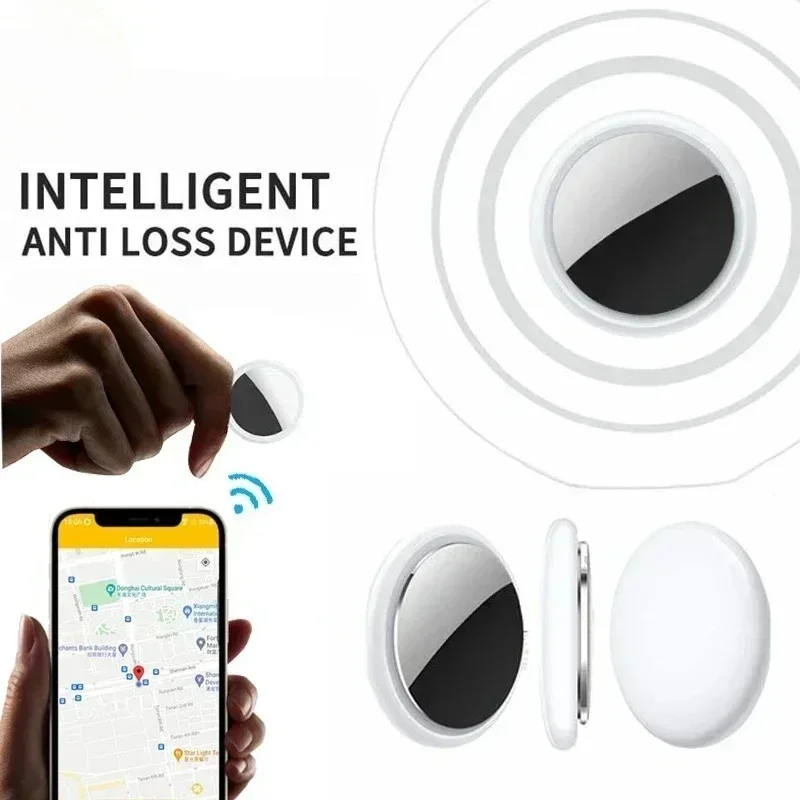 Lenovo Bluetooth 5.0 Mini Tracker GPS AntiLost Device Round - Pet Kids Bag Wallet Tracking Finder Locator Air Tag Smart Home