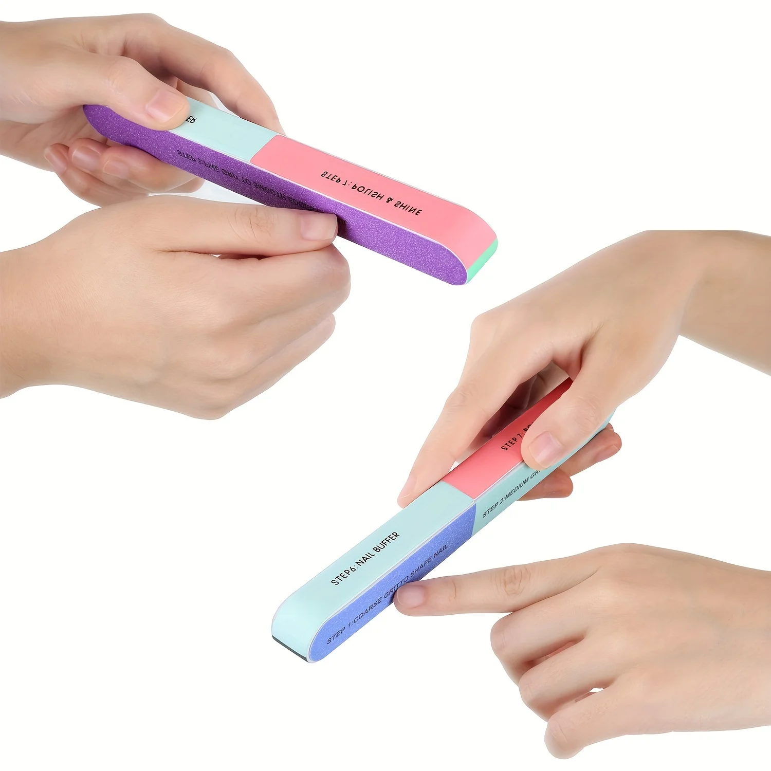 7 Sides Nail Buffers Files Professional Polisher For Nail Art Manicure Polishing Block Buffing Accessories Cream Tools image 3