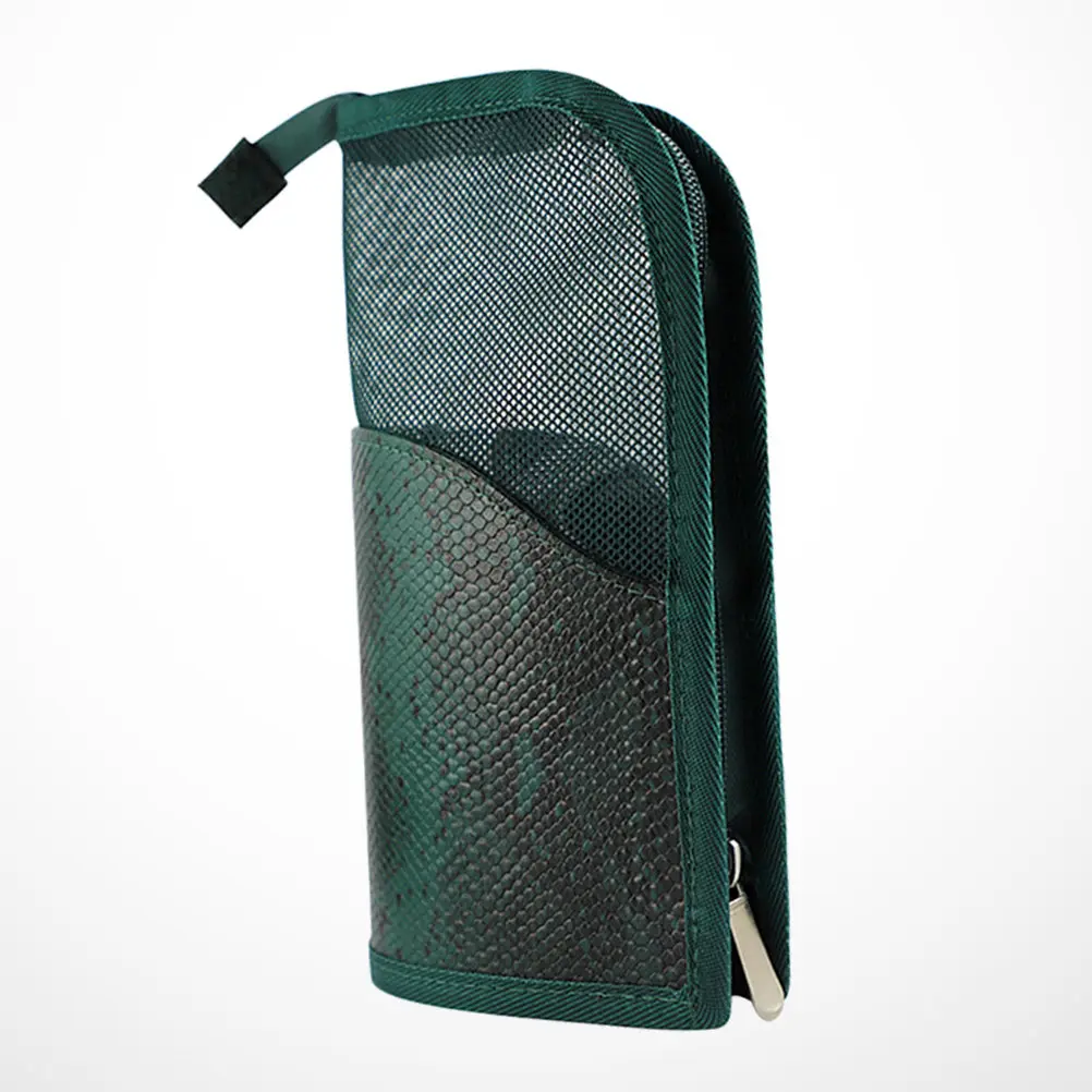 Pinseltasche aus Netzstoff, durchscheinender Organizer, aufrechter Reise-Make-up-Beutel, tragbare Aufbewahrung für Pinsel, Eyeliner, Tuben