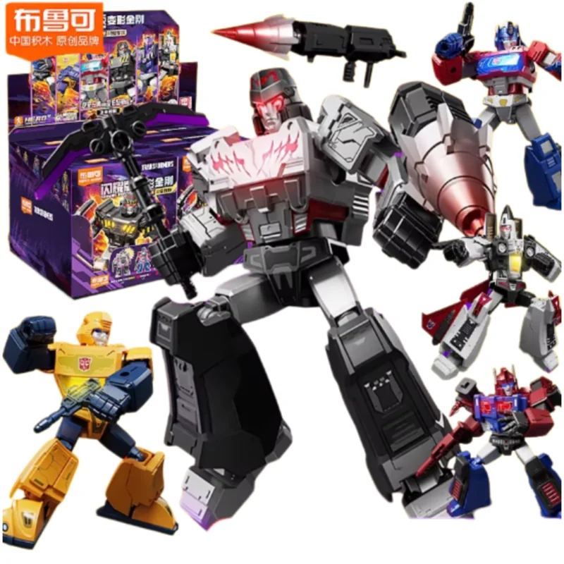 

Конструктор BLOKEES Трансформеры: Сияющая версия, 3-е издание, сборные игрушки, модели Мегатрон и Орион, подарки, украшения