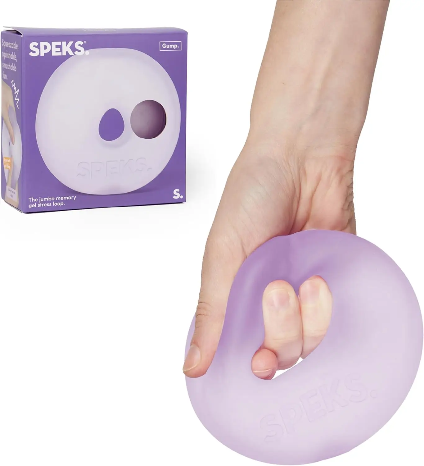 Jumbo Loop Gel-Filled Stress Ball,Ultra-Squishy Fidget Toy for Stress Relief&Focus,Anxiety Ball Adults&Teens,Sensory Squeeze Toy