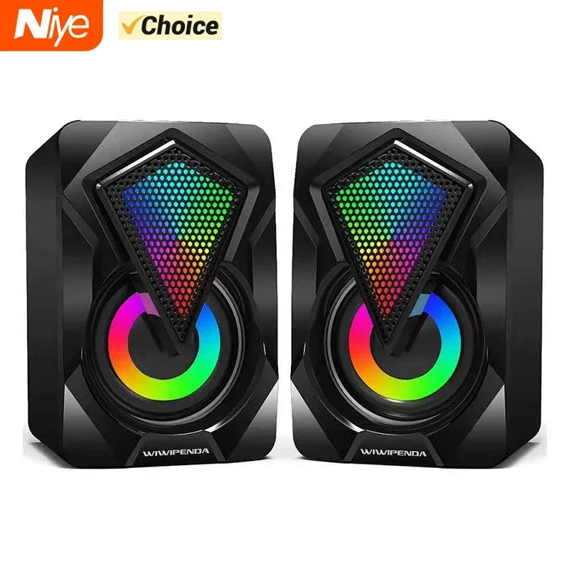Computerluidspreker Diepe basgeluid Luidspreker USB Mini-audioluidsprekers voor laptop Notebook Desktop PC Multimedialuidsprekers