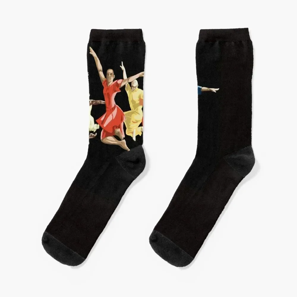 Black Jazz 101 Socks kawaii moving stockings Woman Socks Men's