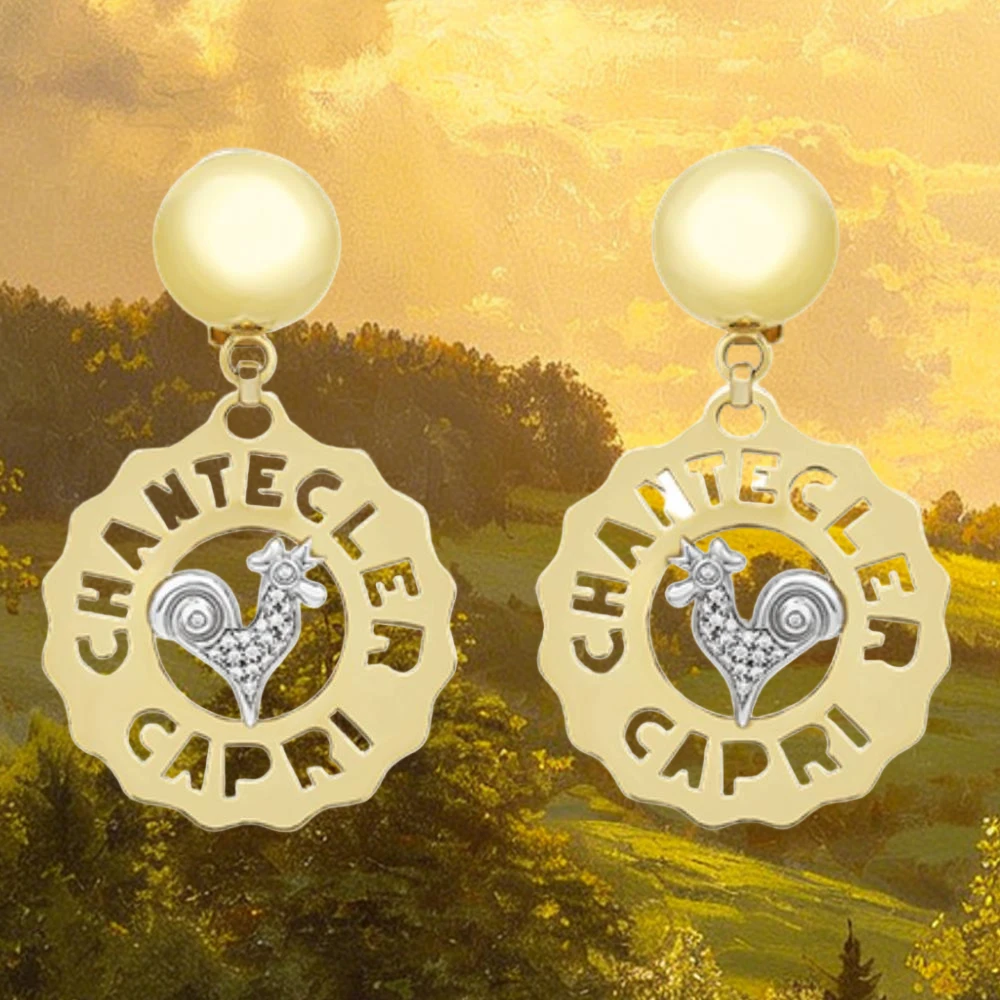 

Элитные серьги Chanteclers 2026 из серебра 925 пробы с позолотой – высококачественные украшения для вечеринок и на каждый день
