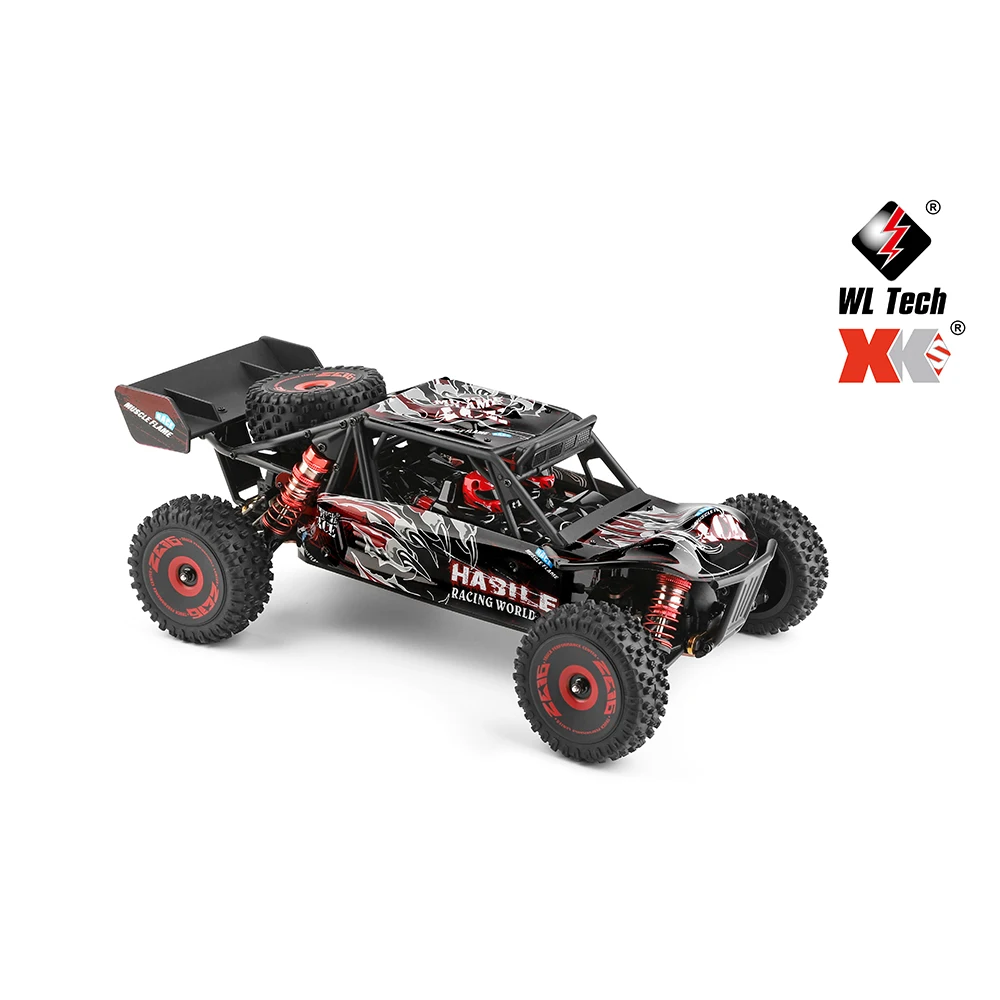 WLtoys RC Cars 124016 V8 2.4G 75KM/H High-speed Off-road Remote Control Drift Electric Toys 45A 4300KV Brushless 4WD Kids Racing