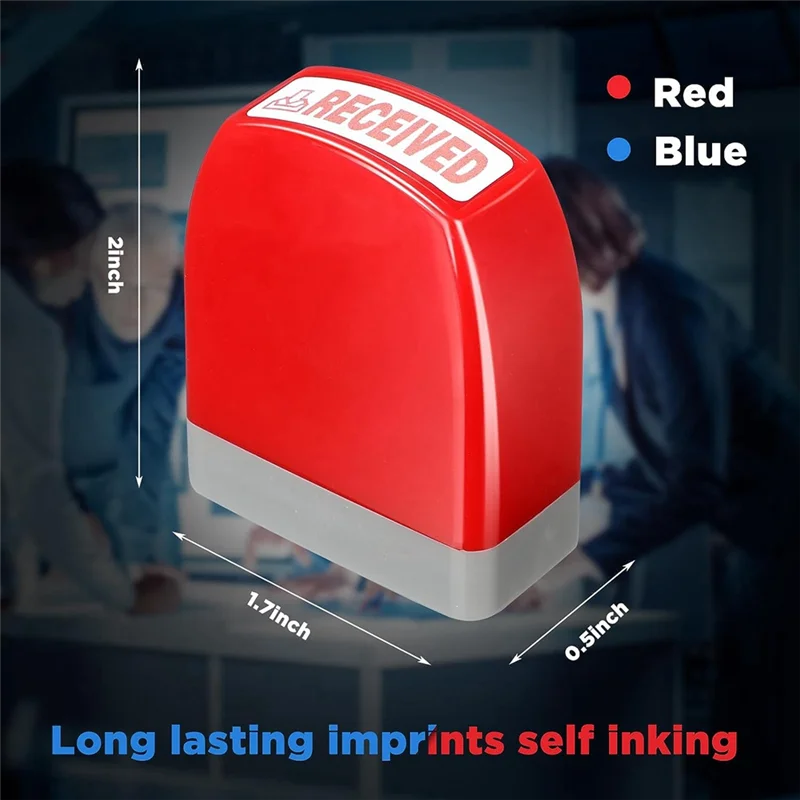 

AF91-16 Pcs Self Inking Rubber Stamp Set For Office Stamps Approved Paid Copy Faxed Scanned Stamps Message Account Stamps Durabl
