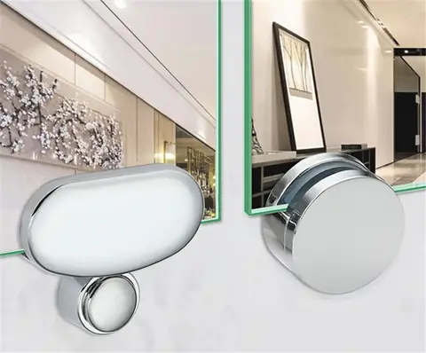 Bathroom Mirror Glass Mirror Hinger  Fixed Accessories Advertising Plate Glass Clamp Fixed Clip Mirror Fixed Fitting