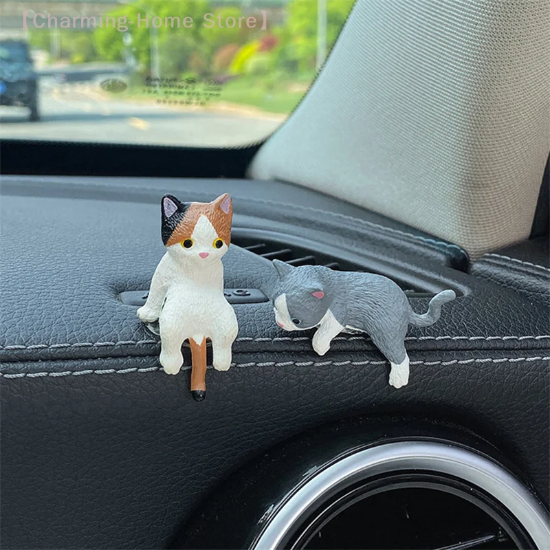 4 stücke Nette Auto Center Konsole Dekoration Ornamente Kätzchen Action Figure Auto Dashboard Rückspiegel Dekoration Auto Zubehör