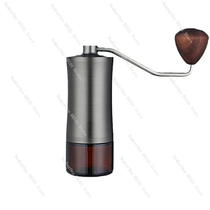 Hand crank bean grinder, coffee bean grinder CNC steel core double shaft grinding powder, household portable manual grinder