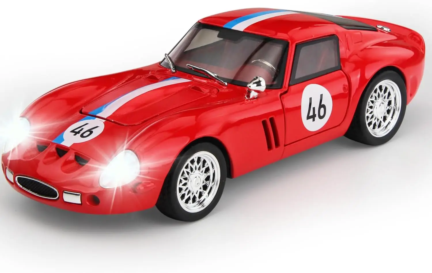 

1:32 250 GTO супер спортивный автомобиль из сплава, литая под давлением модель автомобиля, металлический свет и звук, коллекционные предметы, хобби, праздничный подарок, друг