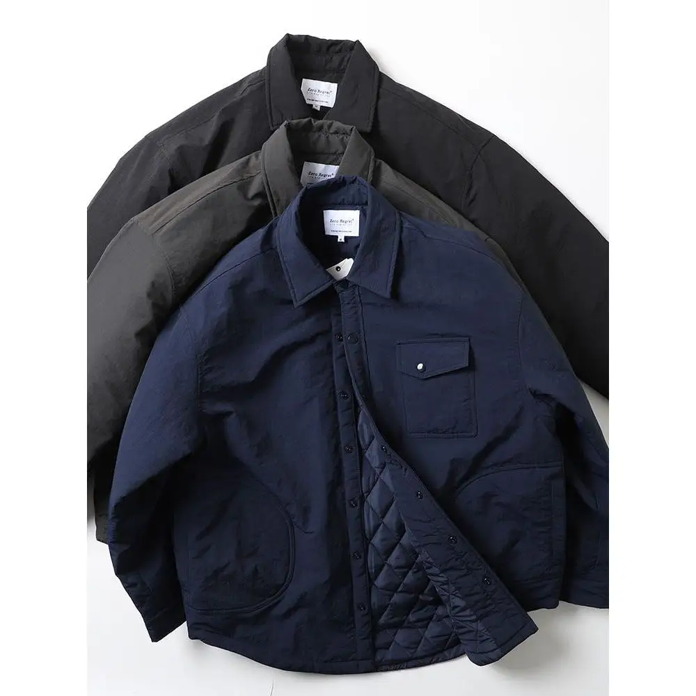 

Retro Mountain Series Functional Autumn Winter Waterproof Bunting Cotton irt Sle Loose Casual Cotton Coat Trendy