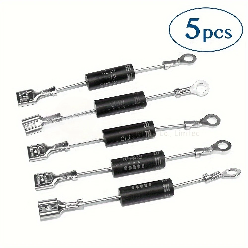 5PCS CL01-12 HVM12 Microwave Diodes Fits for WB27X10930 DE91-70063D LG 6851W1A002E Replaces Parts T3512, 3512, HVM12, 512H Diode