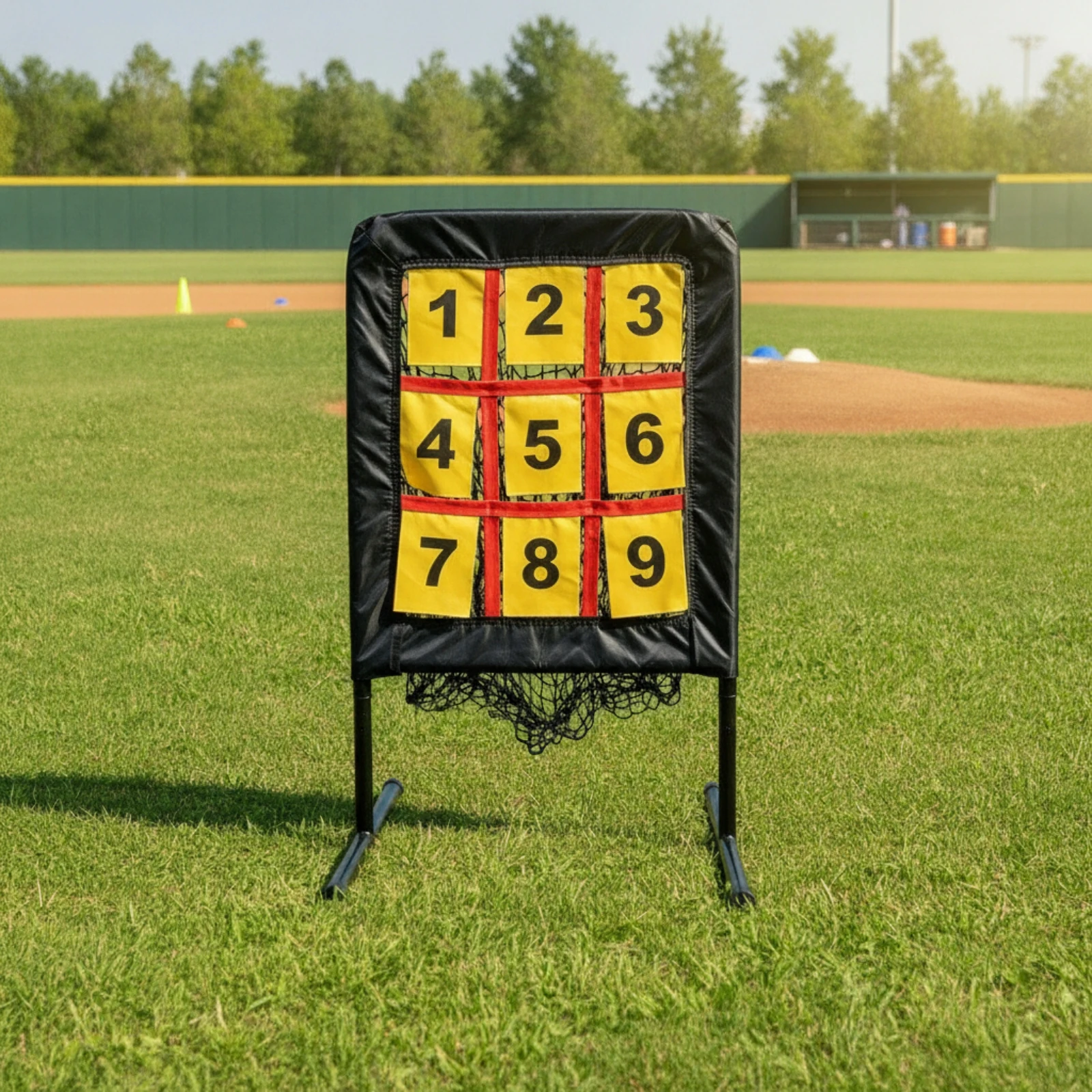 Pitching Practice Target Foldable Baseball and Softball Practice Target Training Equipment Sturdy Tear-Resistant