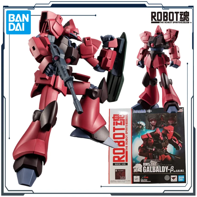 BANDAI Oryginalny ROBOT SPIRITS ＜SIDE MS＞ RMS-117 Galbaldy Beta Ver. A.N.I.M.E. Figurka mecha, zabawka dla chłopców, prezent, przedmiot kolekcjonerski