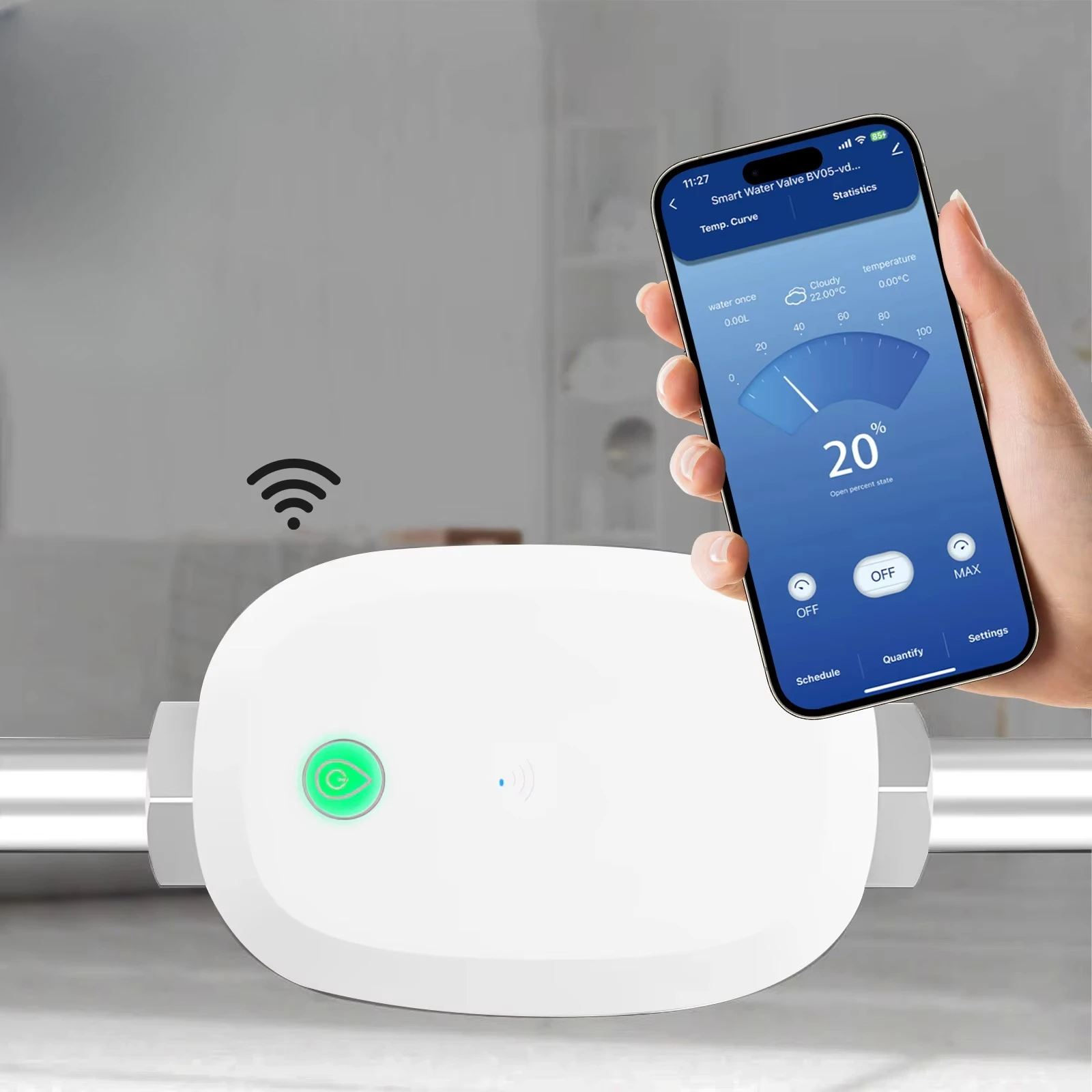 ME220W APP Remote Control Pipe Diameter DN20 DN25 Garden Irrigation Farm WIFI Smart Water Valve