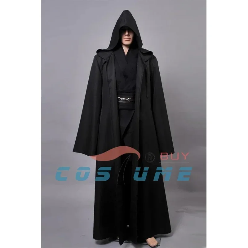 Anakin Cos Skywalker Cosplay Costume pour hommes adultes, tenue d'Halloween, Everak noir, MN8, film