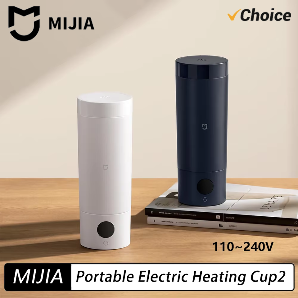  NEW  Mijia Portable Electric Kettle 2 Thermos Cup Fast Water Boiler 350ml Smart Temperature Insulated Kettle Travel (CN) 